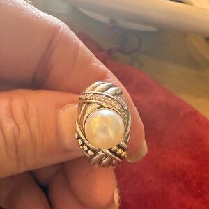 Elegant Silver Freshwater Pearl Earrings